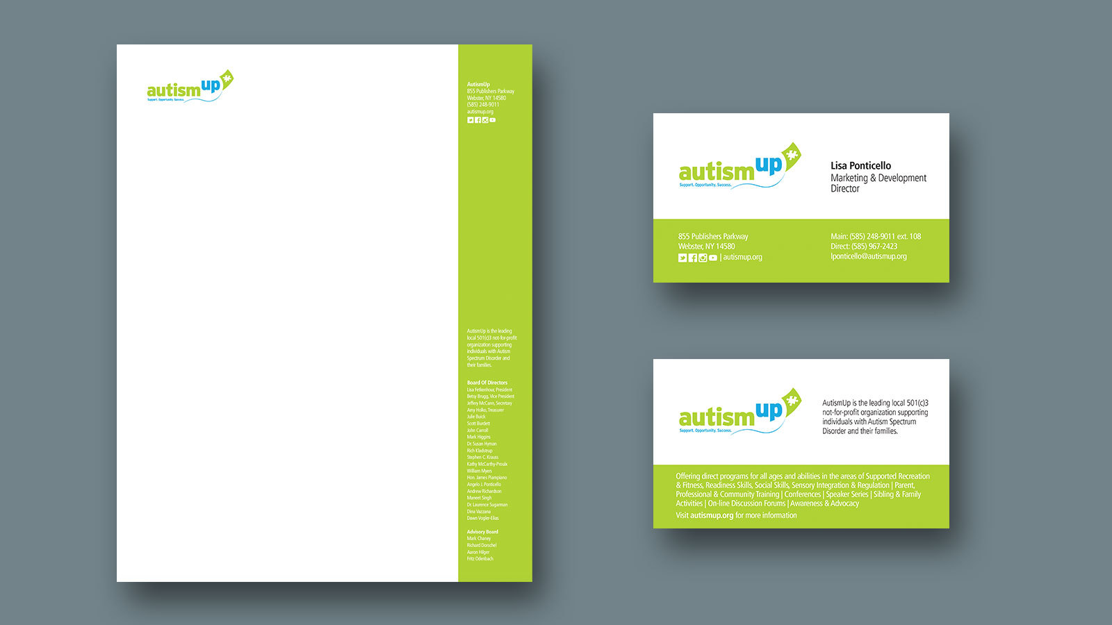 AutismUp Work Sample by Fazio Creative