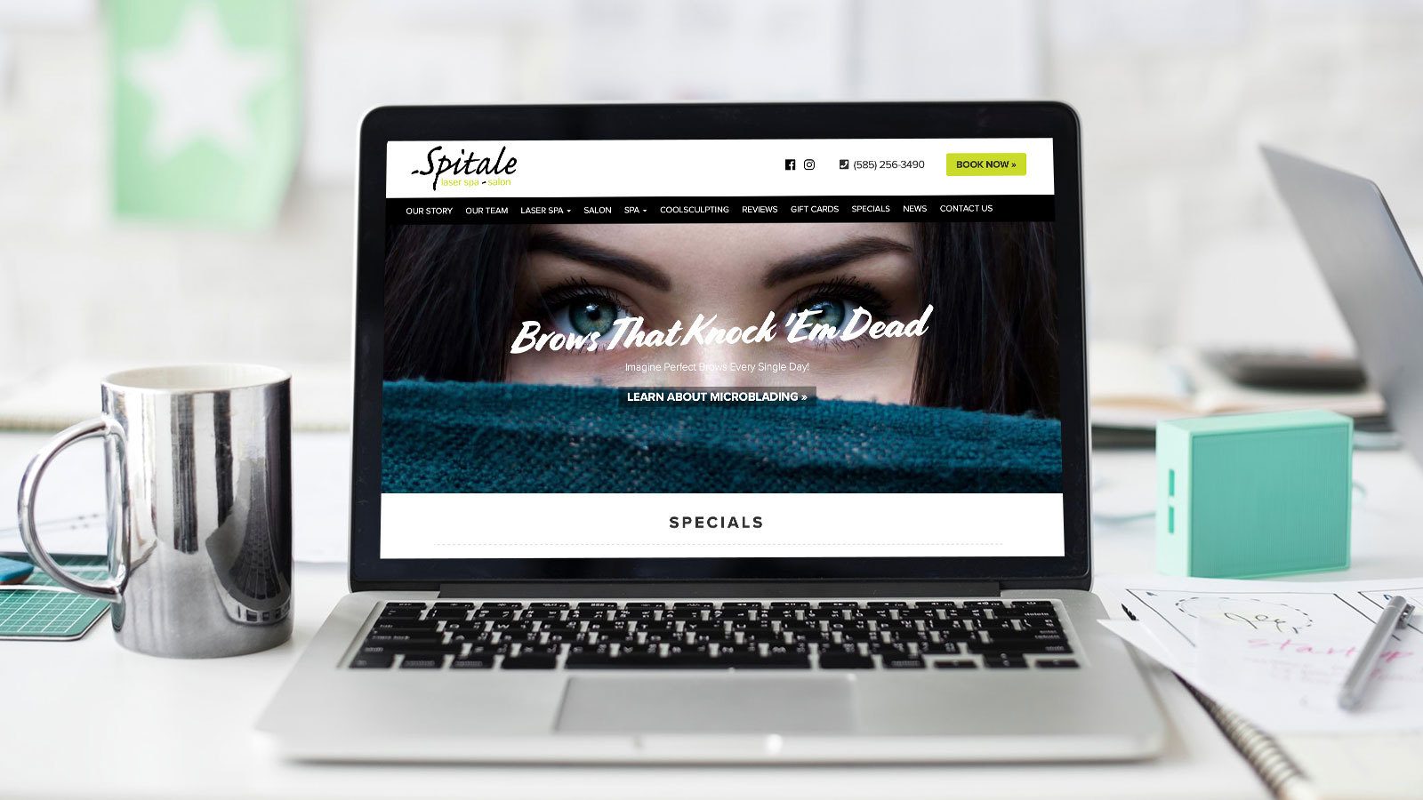 Spitale Laser Spa~Salon Website Sample by Fazio Creative